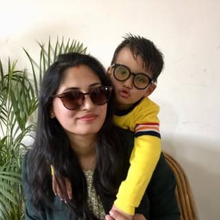 Garima and baby Gaurang