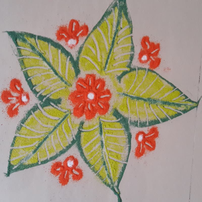 Simple Rangoli by Priya