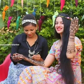POOJA MEHNDI ARTIST/ Ashoknagar/ guna /bina/shivpuri/kota/khurai